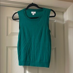 J. Crew Green Sleeveless Top